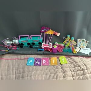 My life doll Colorful Party Supplies 2 Sets pet party and science party